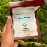 Anniversary Necklace Gift for Her, Celebrate Love, Precious Moments & Your Beautiful Story